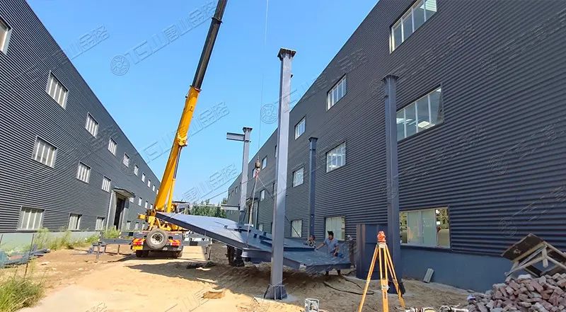 唐山金路廠區(qū)打造小型制砂樓，供客戶帶料試機